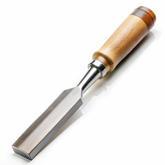 A sharp, durable chisel placed against a white background
