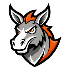 Mule Animal Vector Illustration – Cartoon, Clipart & Line Art Design on White Background,  Mule animal vector clipart in cartoon, line art, and illustration style on a white background.
