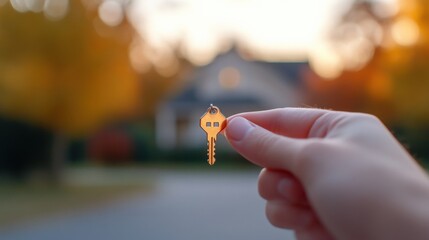 new house key in hand