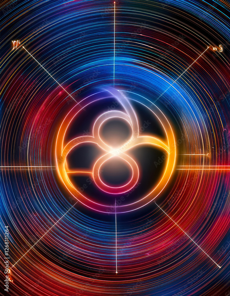 Poster Exploring the Beauty of Mathematics Through Eulers Identity and Geometric Patterns of Circles