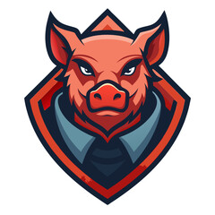 Pig Animal Vector Illustration – Cartoon, Clipart & Line Art Design on White Background, Pig animal vector clipart in cartoon, line art, and illustration style on a white background.