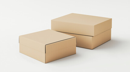 cardboard box isolated on white background , package 
