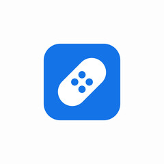 sticky plaster injury icon sign vector