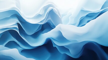 Fototapeta premium Abstract Blue and White Waves Background for Modern Design Projects