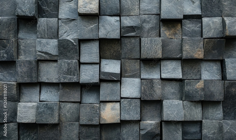 Poster the texture of the square stone walls is neatly arranged