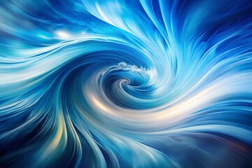Fototapeta premium Abstract Blue and White Swirl Background: Modern Minimalist Design Texture