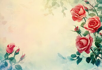 background with roses