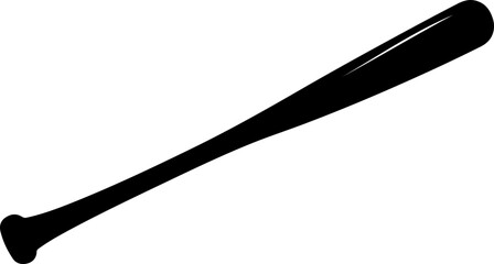 Silhouette of a Baseball Bat