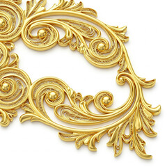 Elaborate gold filigree design