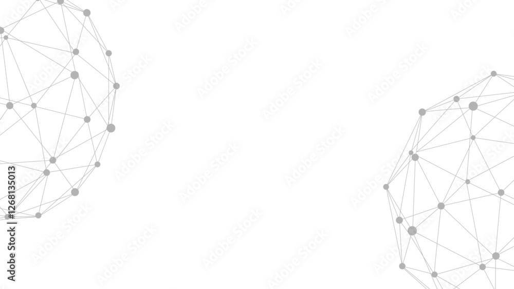 Poster Technology abstract background. Dots connected by lines. Minimalist mesh backdrop. Abstract polygonal shape.