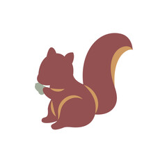 squirrel with acorn