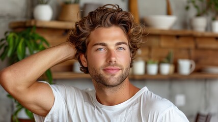 Fototapeta premium portrait of a handsome young man in casual clothes.