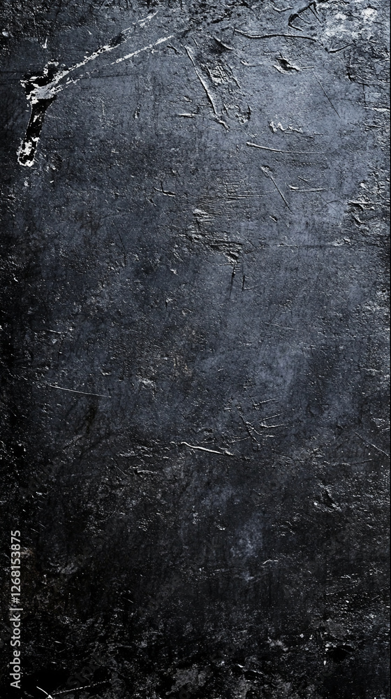 Aufkleber abstract dark grunge texture with scratches and marks on weathered surface, representing a sense of 