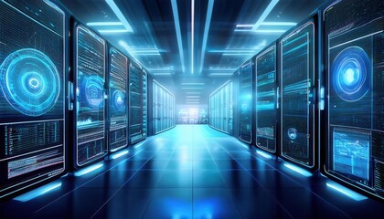 Big Data Processing Center with Holographic Dashboard Interface