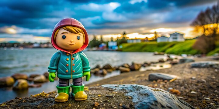 Collectible Figure in Pacific Northwest City, February 2018