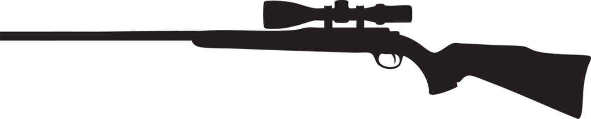 Fototapeta premium vector illustration of a sniper rifle