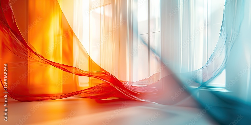 Poster An abstract visual with futuristic art that emphasizes the advanced and imaginative qualities of modern designs, resulting in a rich and engaging background with a touch