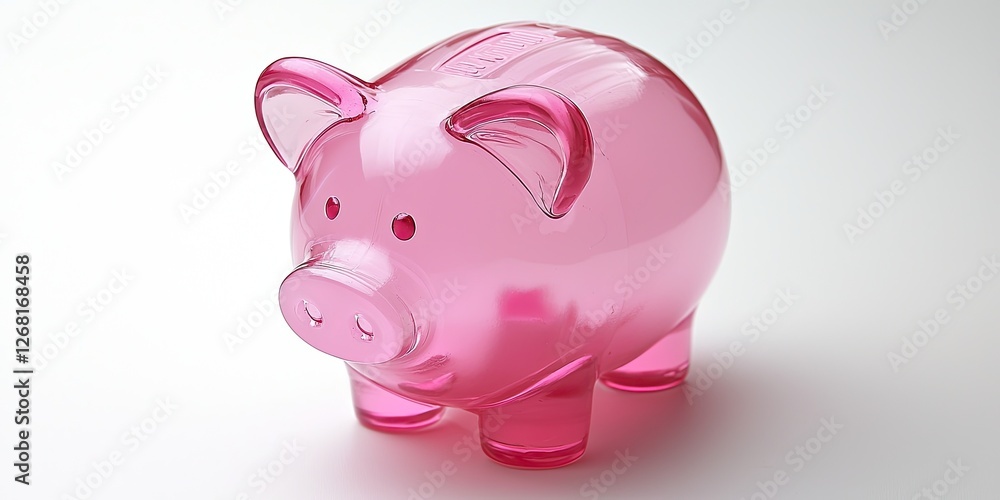Poster personal finance management focused on savings strategies with clear visualizations of goals and pro