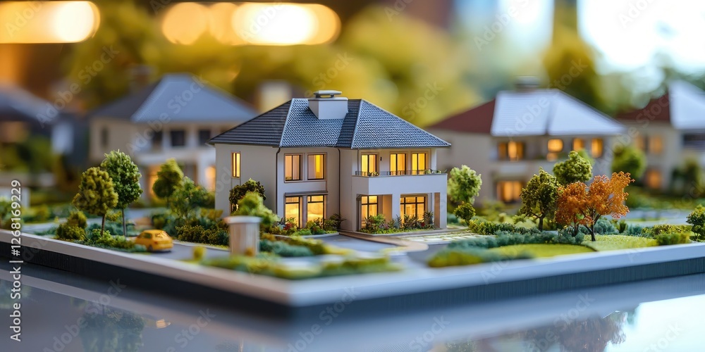 Poster investor discussing real estate investment strategies with charts and property visuals, presented in