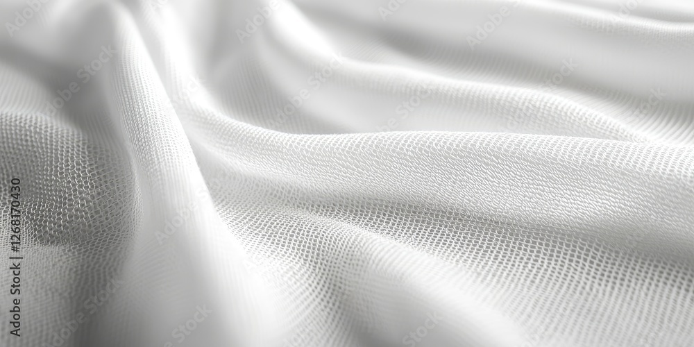 Fototapete a white canvas exhibiting subtle texture and clean lines, ideal for creating a serene minimalist design.