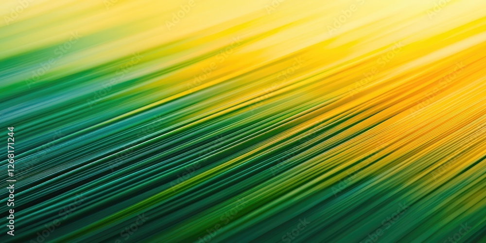 Poster a linear gradient blend with smooth transitions from green to yellow, focusing on the crisp, clean lines and vibrant tones.