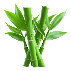 Cute Bamboo with Slender Stalks Simple Shape Icon - Ideal for Graphic Design and Nature Concepts