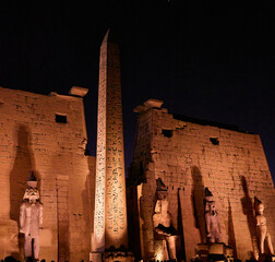 obelisk in luxor temple egypt