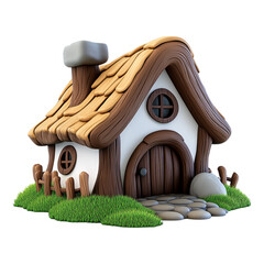 Cute Chalet with Slanted Roof Icon - Ideal for Real Estate Websites and Interior Design Blogs