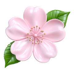 Pink Cherry Blossom Icon Design - Ideal for Botanical Websites and Spring Promotions