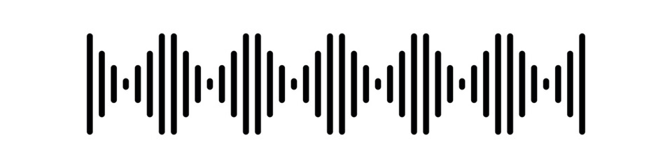 Sound wave. Audio vector illustration