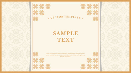 Elegant Vintage Frame Border Template