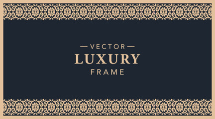Luxury Vintage Frame Background Template