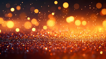 Obraz premium Sparkling golden glitter bokeh background