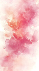 Fototapeta premium Soft Watercolor Pastel Abstract Background with Flowing Pink and Blush Gradient 