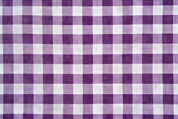 Purple gingham checkered pattern with classic white squares for fabric and decor --ar 3:2 - Image #1 @Celeste
