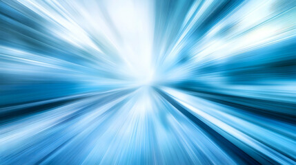 Blue speed lines, abstract motion blur, city background, website banner