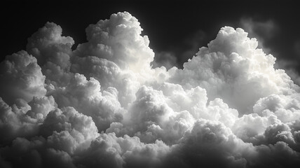white clouds on black background