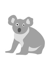 Cartoon of a cute koala