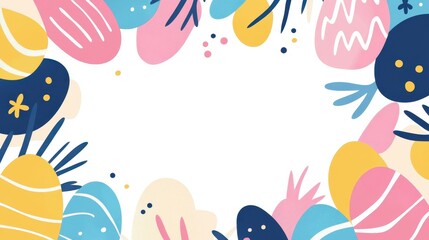 Bright and fun abstract Easter templates perfect for cards, posters, invites, and more Capture the holiday spirit creatively.