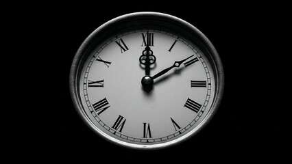 Classic Roman Numeral Wall Clock