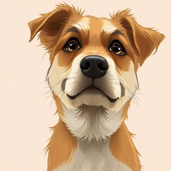 Curious Canine Gaze