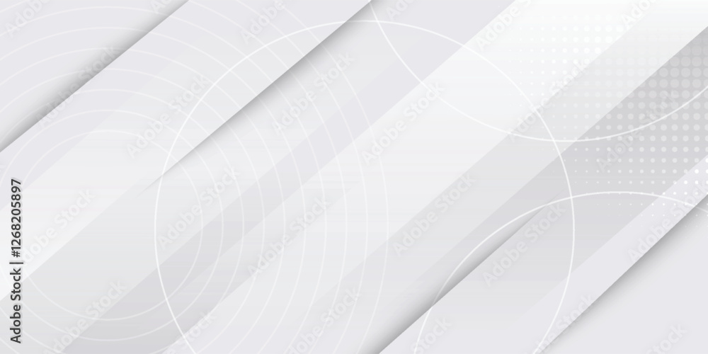 Aufkleber grey white abstract background paper shine and layer element vector for presentation design. suit fo