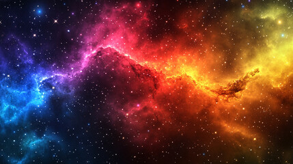 Fototapeta premium A dazzling night sky filled with vibrant colors multiple meteors and countless stars creating a breathtaking cosmic spectacle symbolizing wonder dreams limitless possibilities and cosmic energy