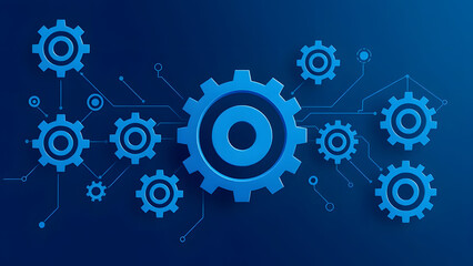 Gears and cogs illustrate mechanical teamwork in industrial machinery
