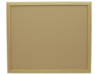 Dark Beige Bulletin Board with Wooden Frame