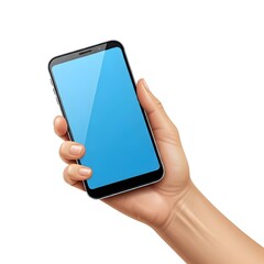 Hand Holding a Mobile Phone