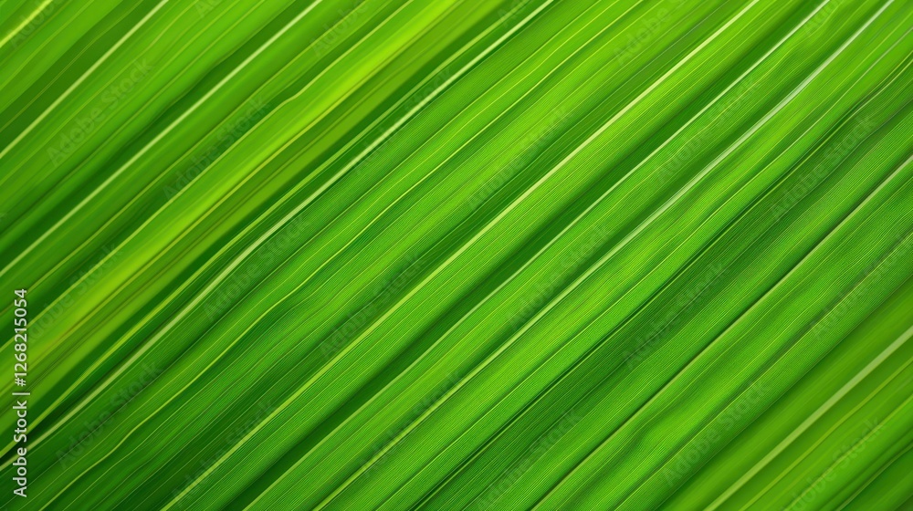 Poster discover the serene beauty of horizontal green leaf textures, perfect for creating calming backgroun