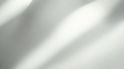 Soft shadows gracefully illuminate the textured white wall, creating a tranquil and serene atmosphere.