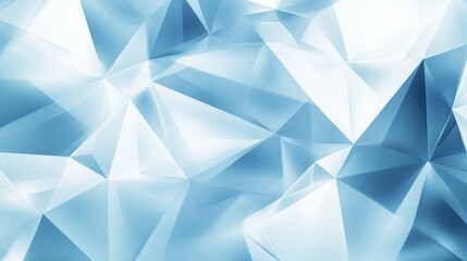 Obraz premium A mesmerizing blue abstract background featuring sharp, angular facets that reflect light beautifully, creating a serene and modern aesthetic.