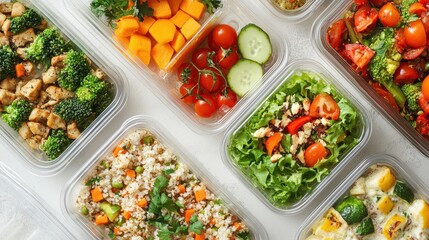 Portion-controlled boxed meals, weight management, balanced nutrition.